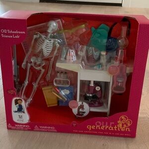 Our Generation Kids Science Lab Playset - Pink & White